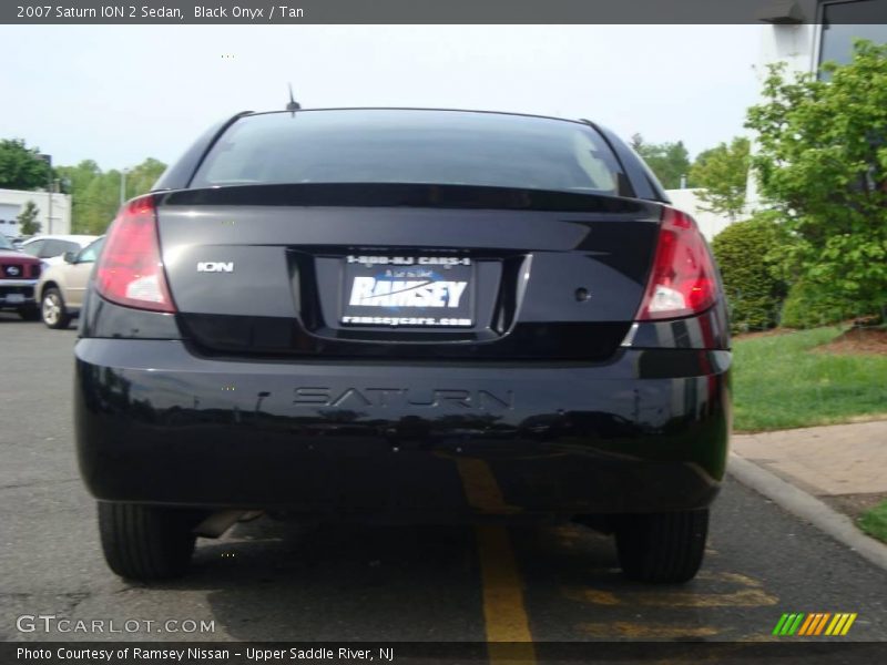 Black Onyx / Tan 2007 Saturn ION 2 Sedan