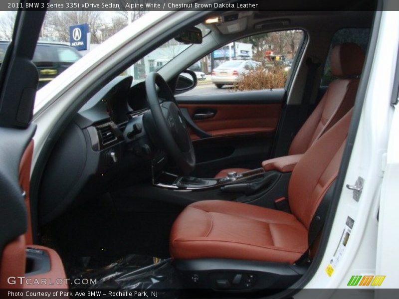 Alpine White / Chestnut Brown Dakota Leather 2011 BMW 3 Series 335i xDrive Sedan