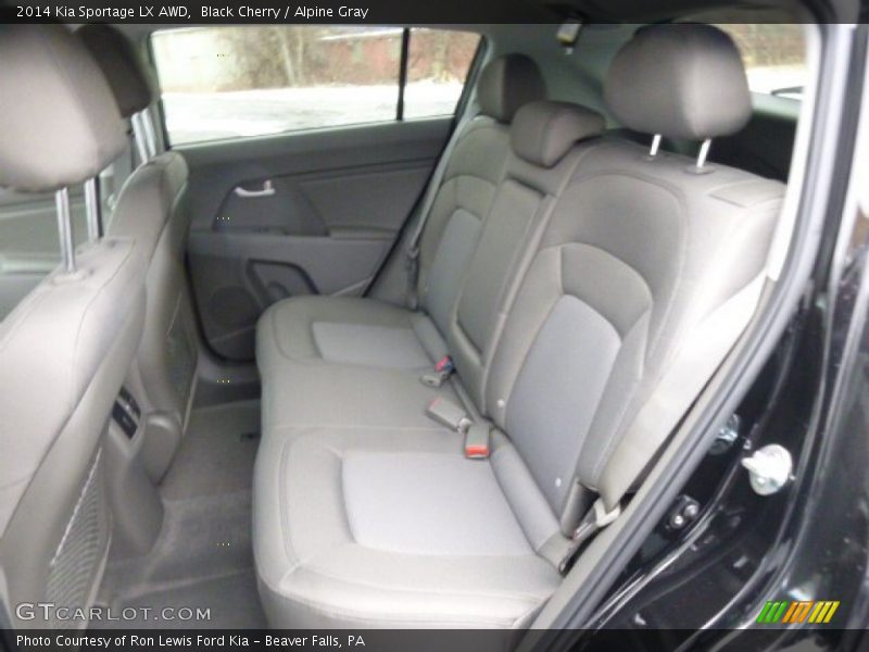 Rear Seat of 2014 Sportage LX AWD