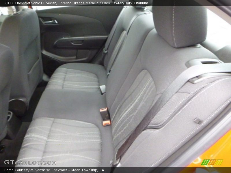 Inferno Orange Metallic / Dark Pewter/Dark Titanium 2013 Chevrolet Sonic LT Sedan