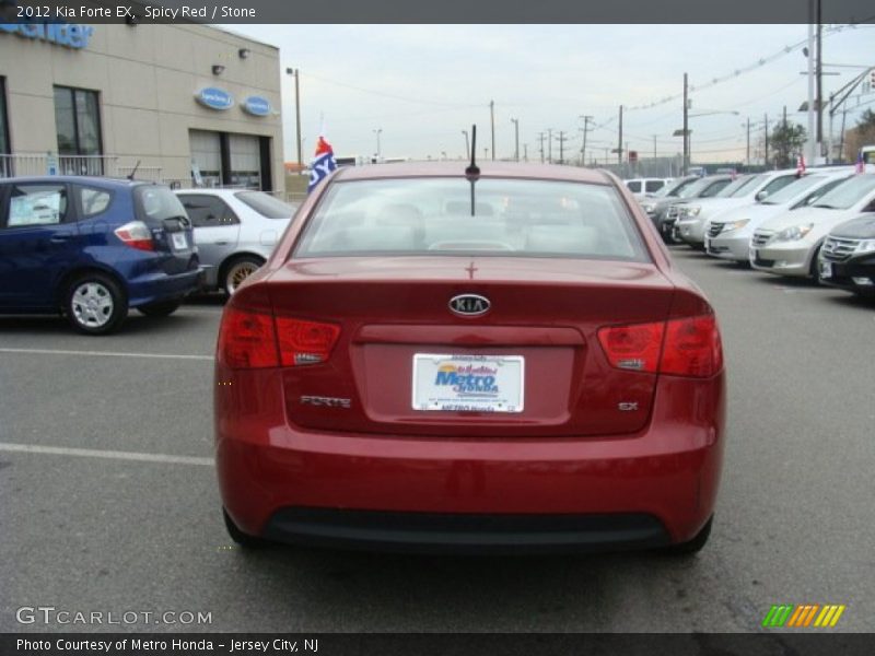 Spicy Red / Stone 2012 Kia Forte EX