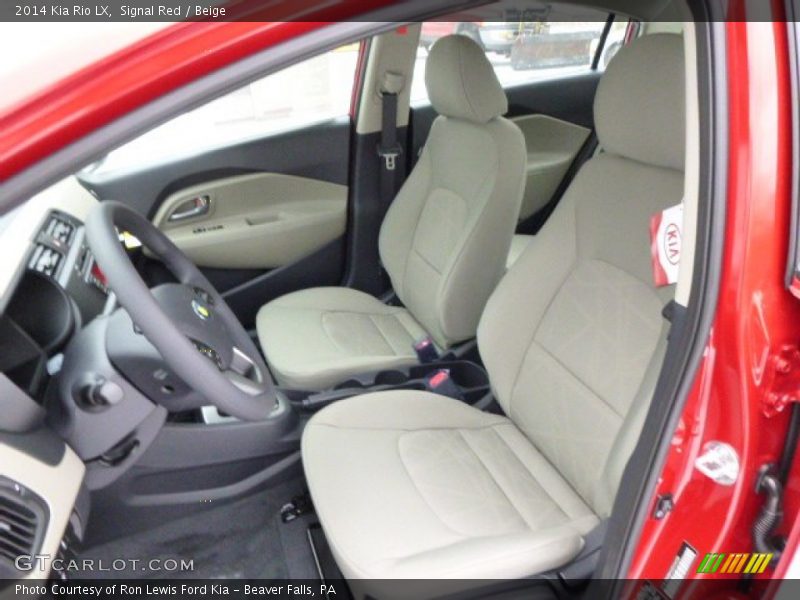 Front Seat of 2014 Rio LX