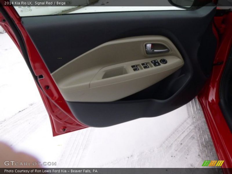 Signal Red / Beige 2014 Kia Rio LX