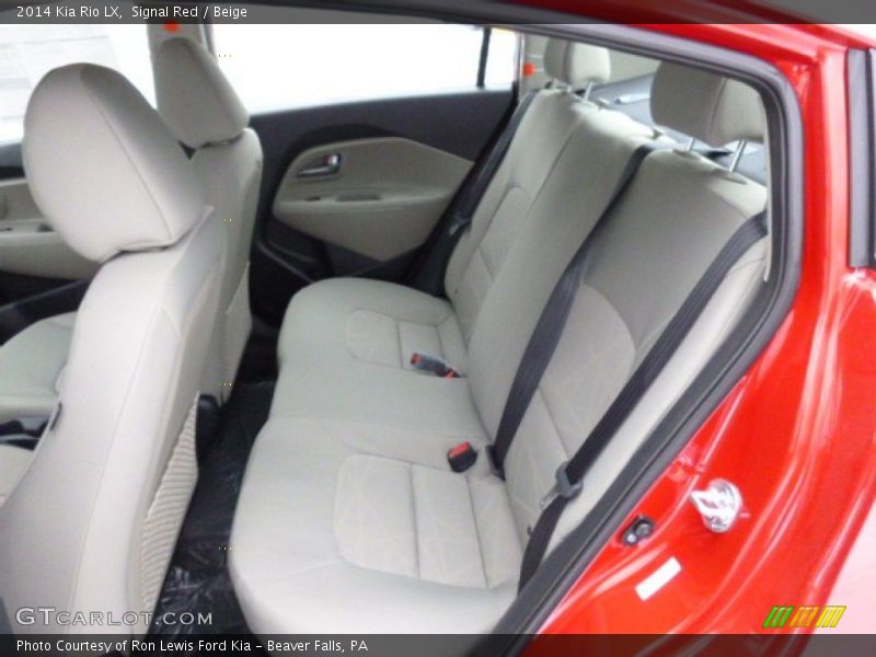 Rear Seat of 2014 Rio LX