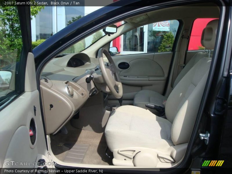 Black Onyx / Tan 2007 Saturn ION 2 Sedan