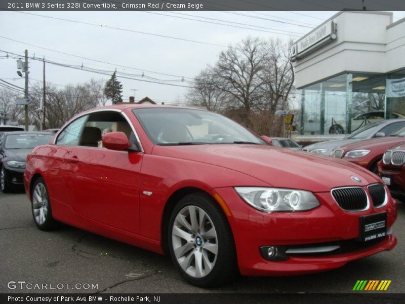 Crimson Red / Cream Beige 2011 BMW 3 Series 328i Convertible
