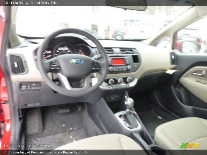 Signal Red / Beige 2014 Kia Rio LX