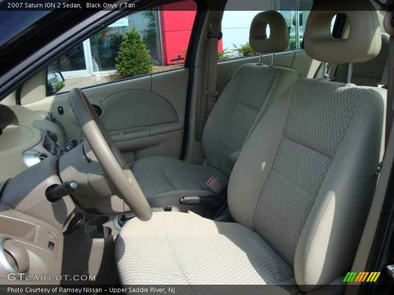 Black Onyx / Tan 2007 Saturn ION 2 Sedan