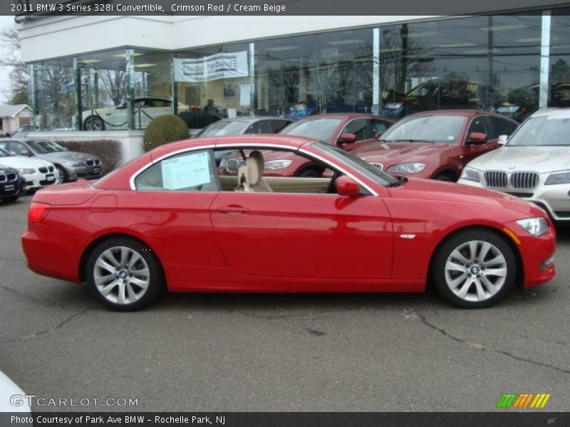 Crimson Red / Cream Beige 2011 BMW 3 Series 328i Convertible