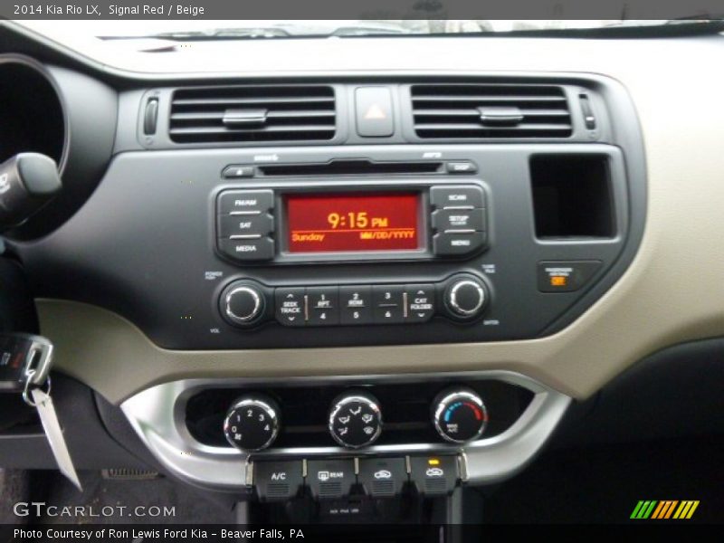 Controls of 2014 Rio LX