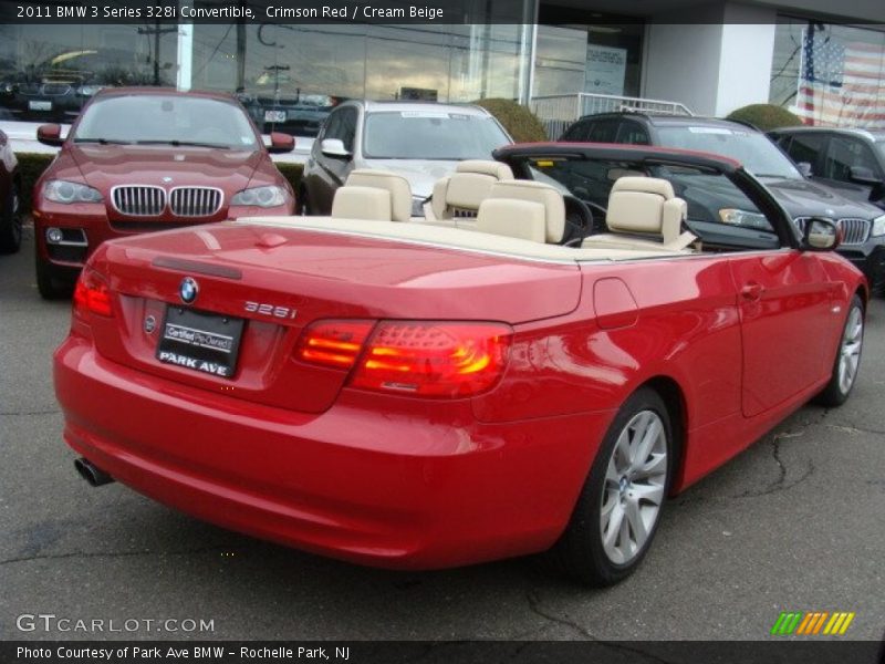 Crimson Red / Cream Beige 2011 BMW 3 Series 328i Convertible