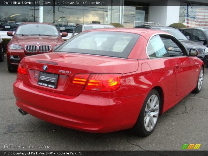 Crimson Red / Cream Beige 2011 BMW 3 Series 328i Convertible