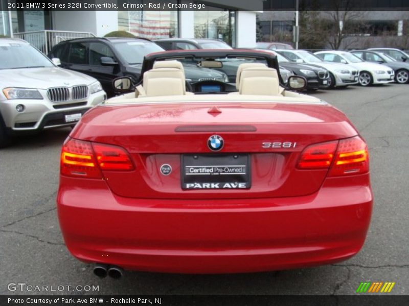 Crimson Red / Cream Beige 2011 BMW 3 Series 328i Convertible