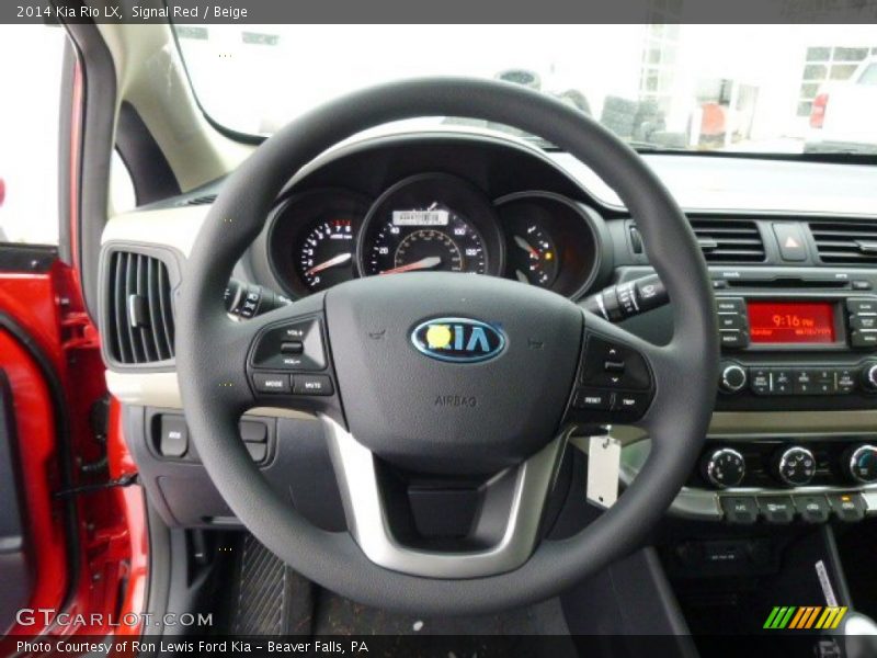  2014 Rio LX Steering Wheel