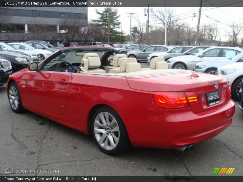 Crimson Red / Cream Beige 2011 BMW 3 Series 328i Convertible