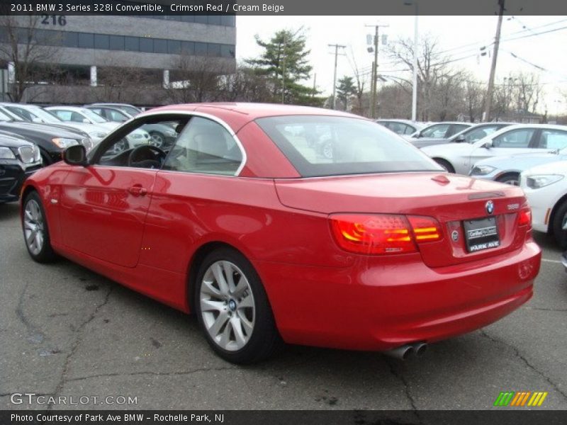 Crimson Red / Cream Beige 2011 BMW 3 Series 328i Convertible