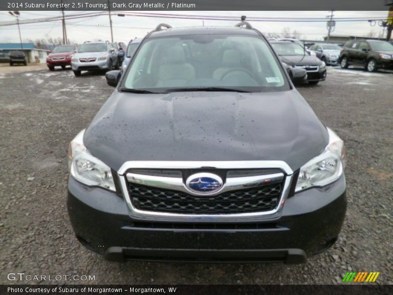 Dark Gray Metallic / Platinum 2014 Subaru Forester 2.5i Touring