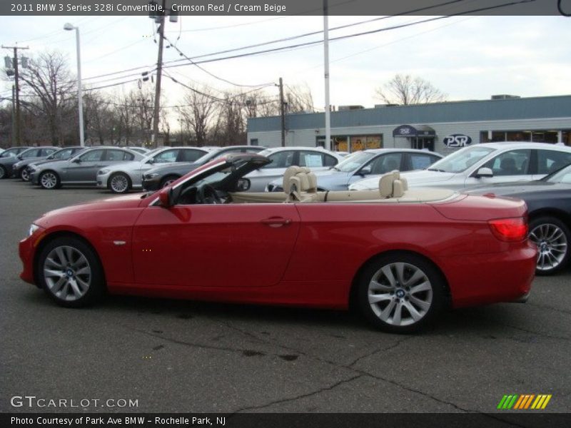Crimson Red / Cream Beige 2011 BMW 3 Series 328i Convertible