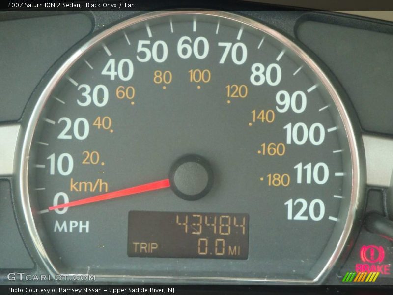Black Onyx / Tan 2007 Saturn ION 2 Sedan