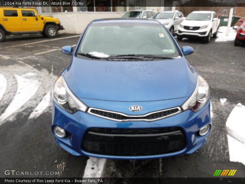 Abyss Blue / Gray 2014 Kia Forte Koup EX