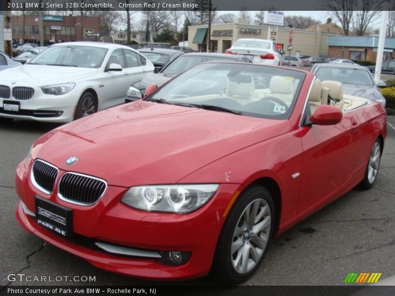 Crimson Red / Cream Beige 2011 BMW 3 Series 328i Convertible