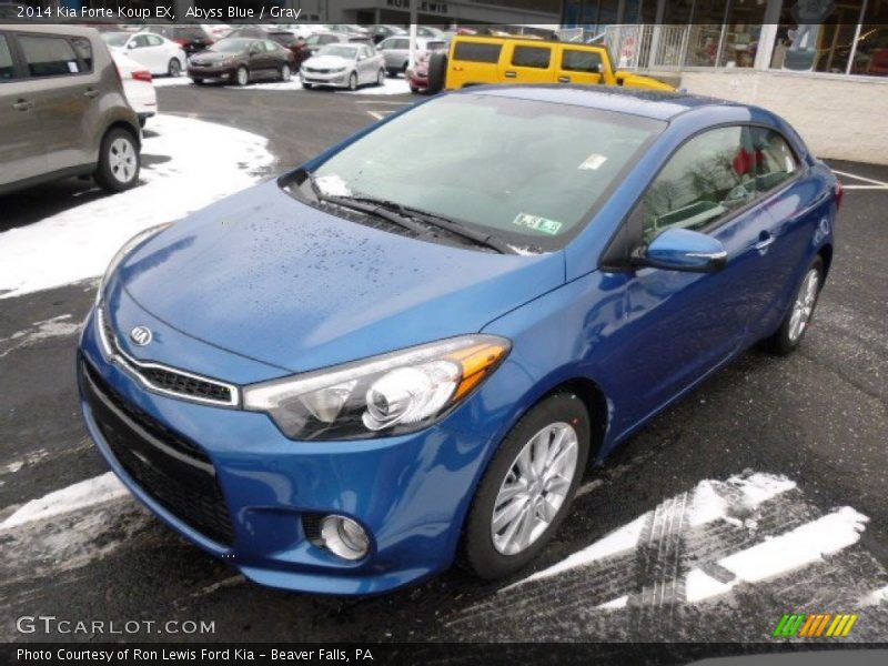 Abyss Blue / Gray 2014 Kia Forte Koup EX