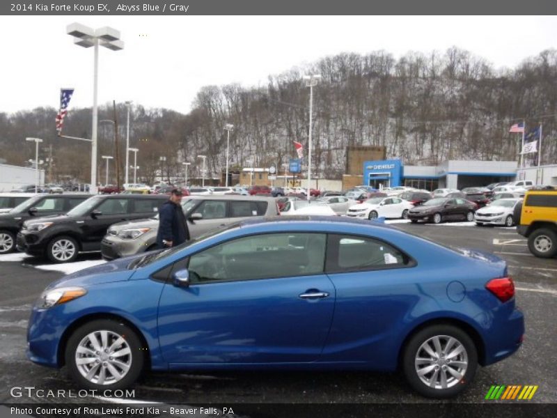 Abyss Blue / Gray 2014 Kia Forte Koup EX