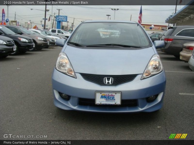 Tidewater Blue Metallic / Sport Black 2010 Honda Fit Sport