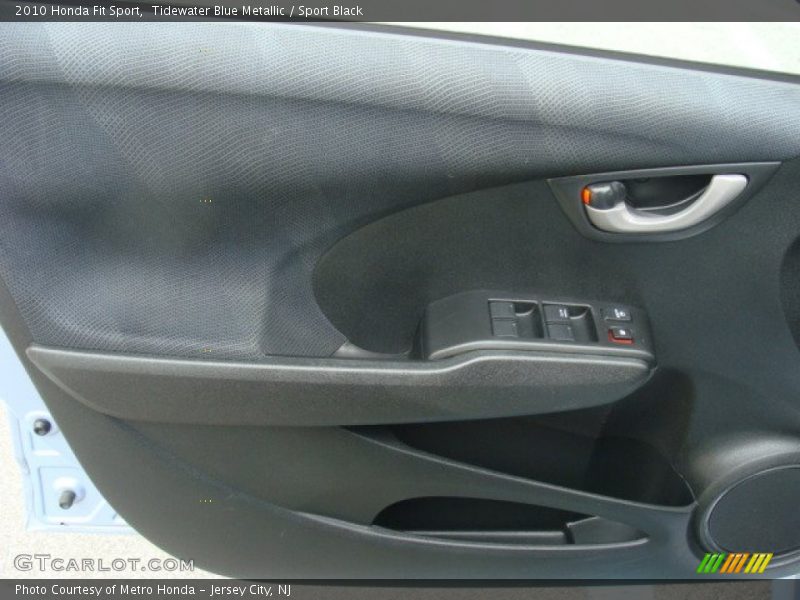 Tidewater Blue Metallic / Sport Black 2010 Honda Fit Sport