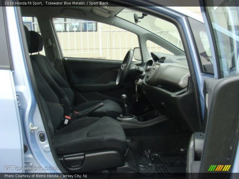 Tidewater Blue Metallic / Sport Black 2010 Honda Fit Sport