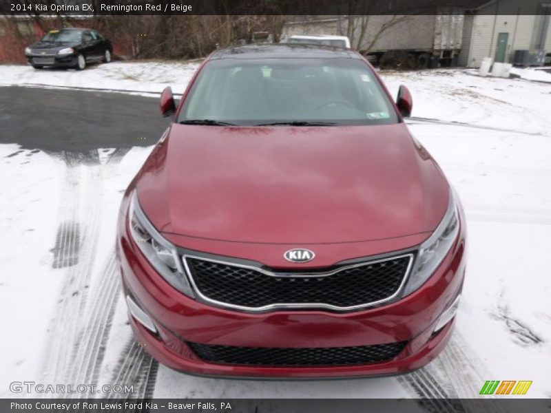 Remington Red / Beige 2014 Kia Optima EX