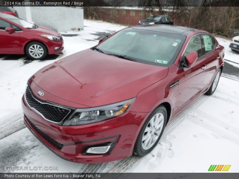 Remington Red / Beige 2014 Kia Optima EX