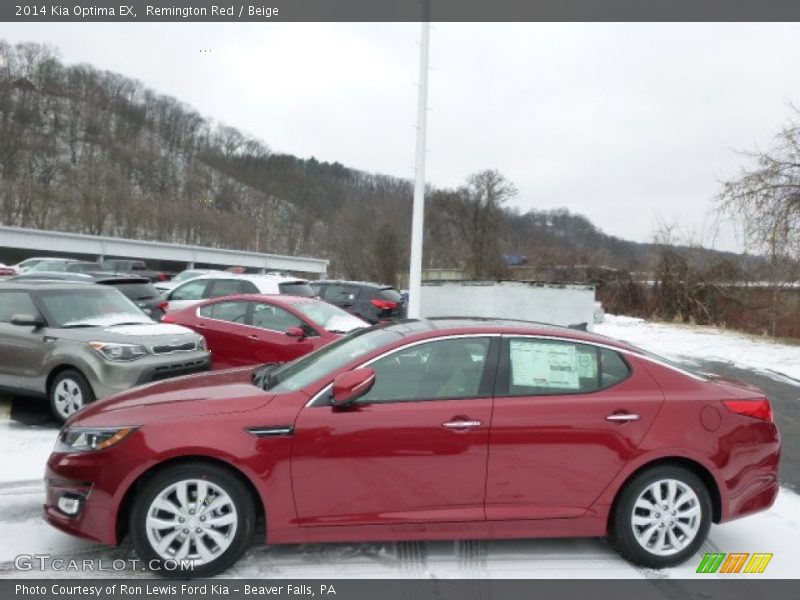 Remington Red / Beige 2014 Kia Optima EX