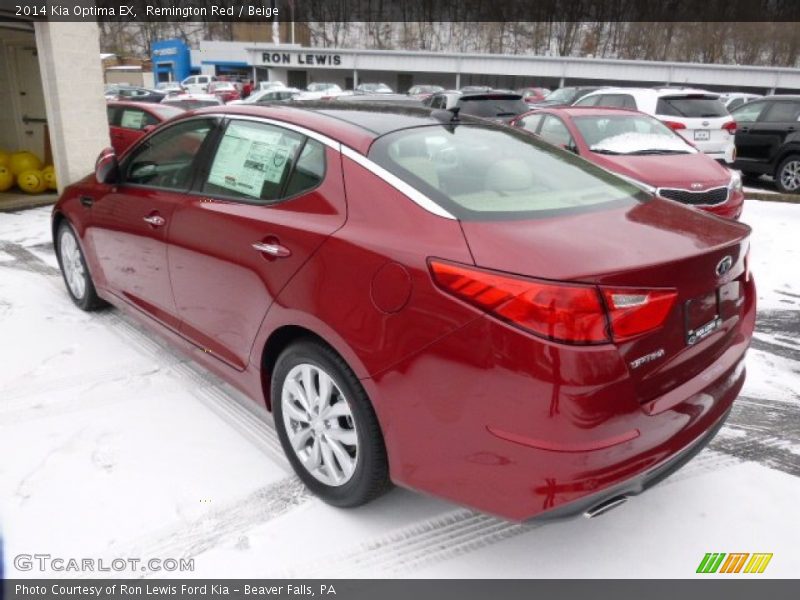 Remington Red / Beige 2014 Kia Optima EX