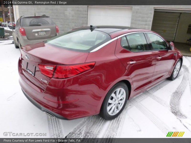 Remington Red / Beige 2014 Kia Optima EX