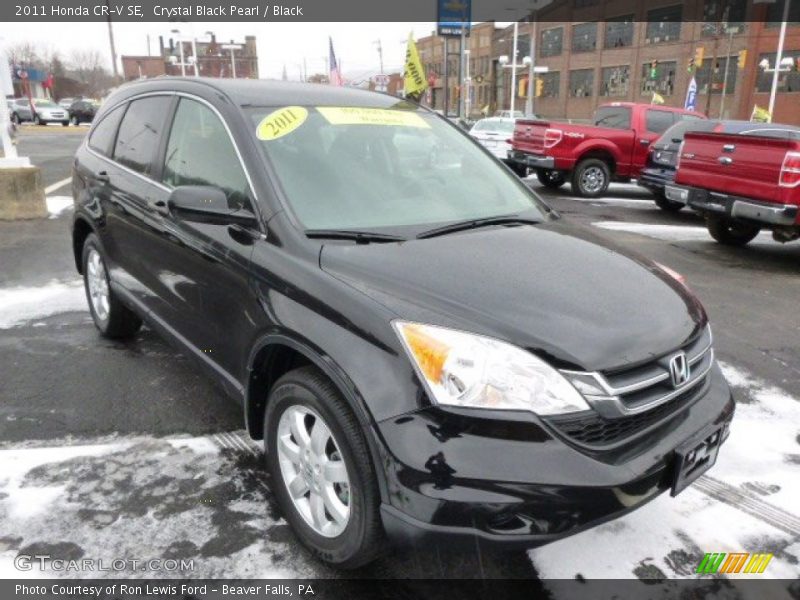 Crystal Black Pearl / Black 2011 Honda CR-V SE