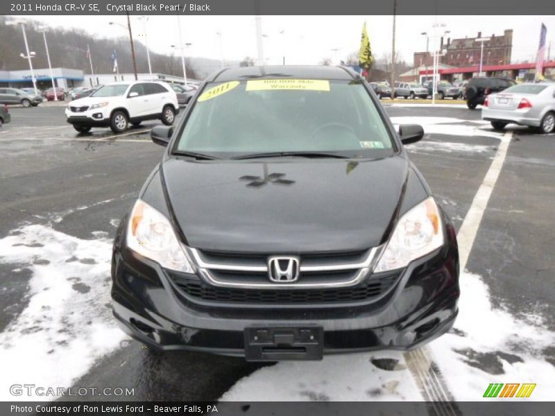 Crystal Black Pearl / Black 2011 Honda CR-V SE