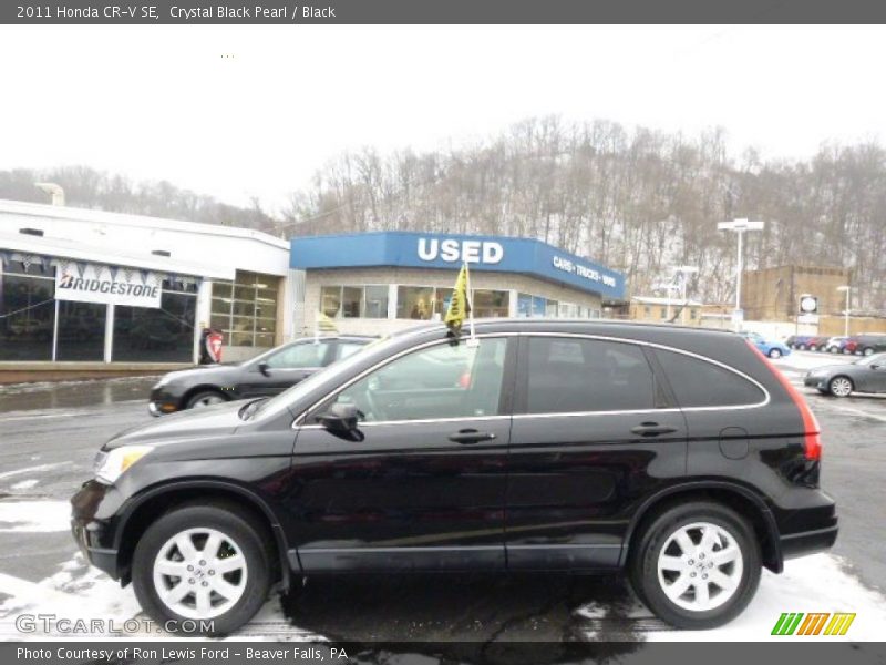 Crystal Black Pearl / Black 2011 Honda CR-V SE