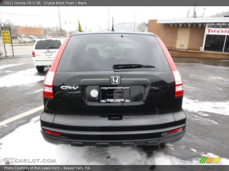 Crystal Black Pearl / Black 2011 Honda CR-V SE