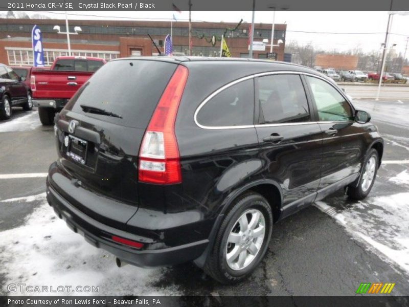 Crystal Black Pearl / Black 2011 Honda CR-V SE