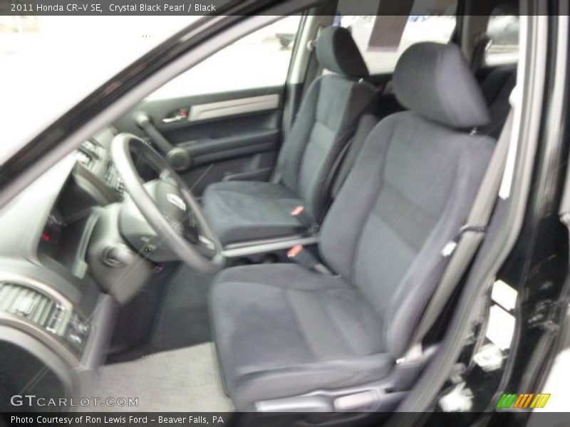 Crystal Black Pearl / Black 2011 Honda CR-V SE