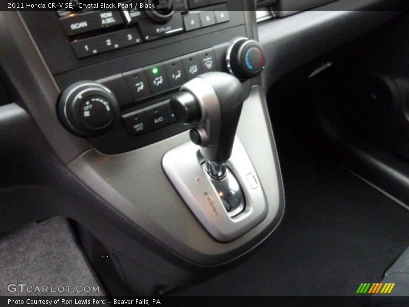 Crystal Black Pearl / Black 2011 Honda CR-V SE