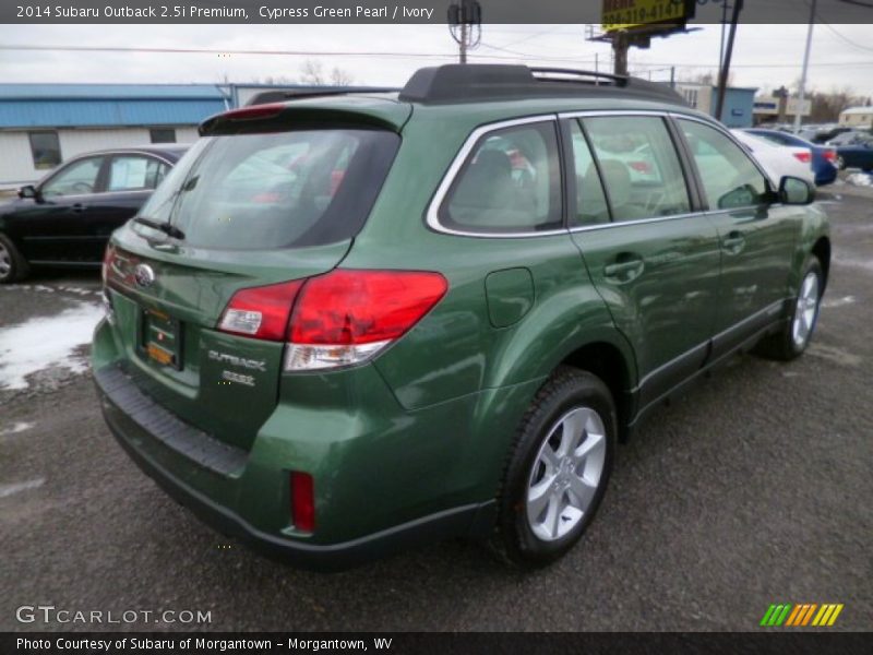 Cypress Green Pearl / Ivory 2014 Subaru Outback 2.5i Premium