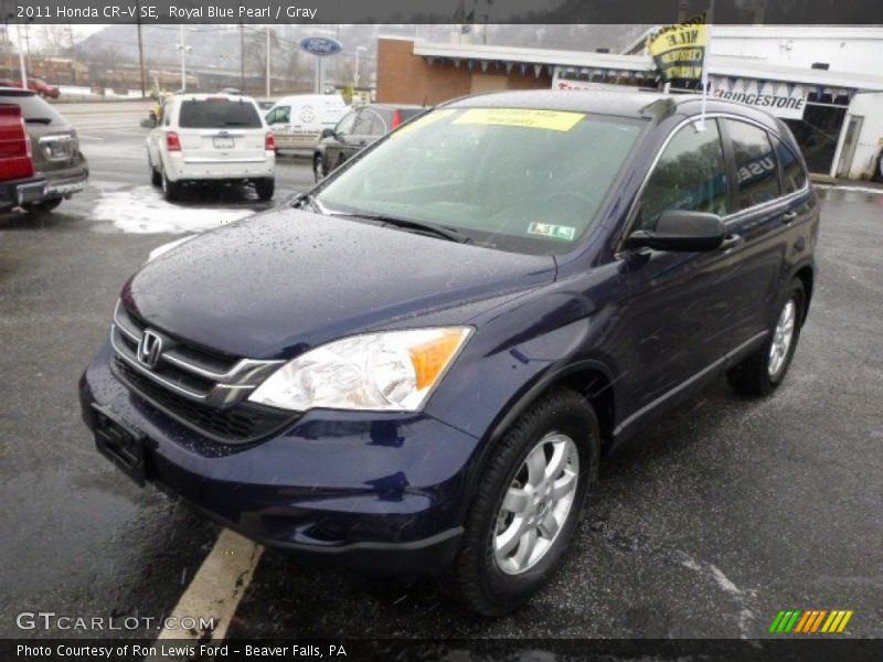 Royal Blue Pearl / Gray 2011 Honda CR-V SE