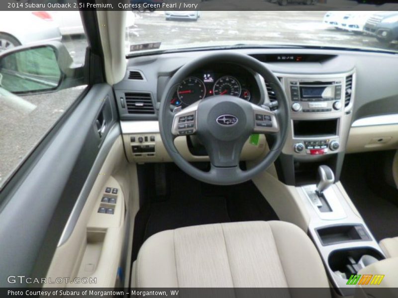 Dashboard of 2014 Outback 2.5i Premium