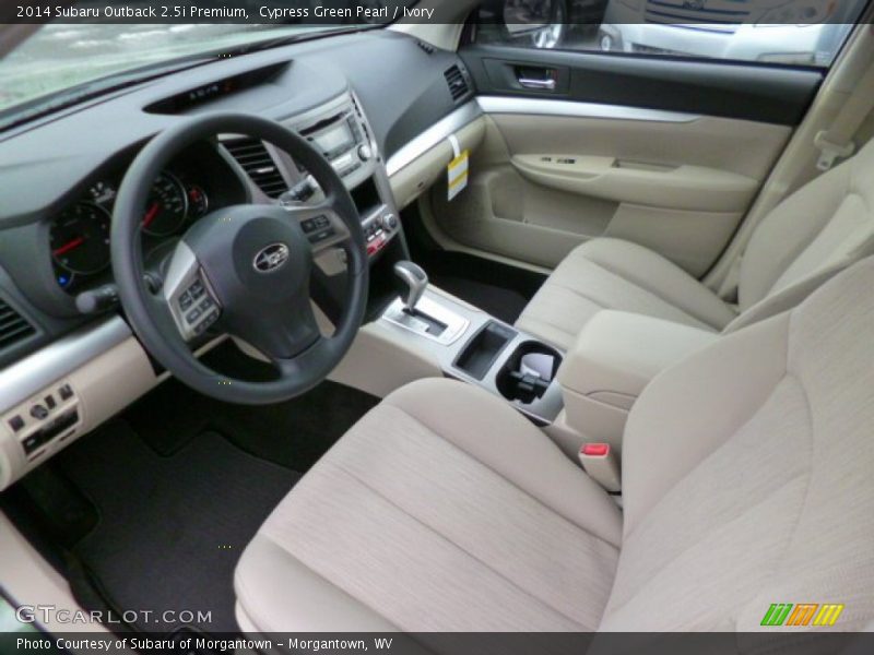Ivory Interior - 2014 Outback 2.5i Premium 