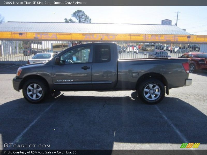 Smoke Gray / Almond 2009 Nissan Titan SE King Cab