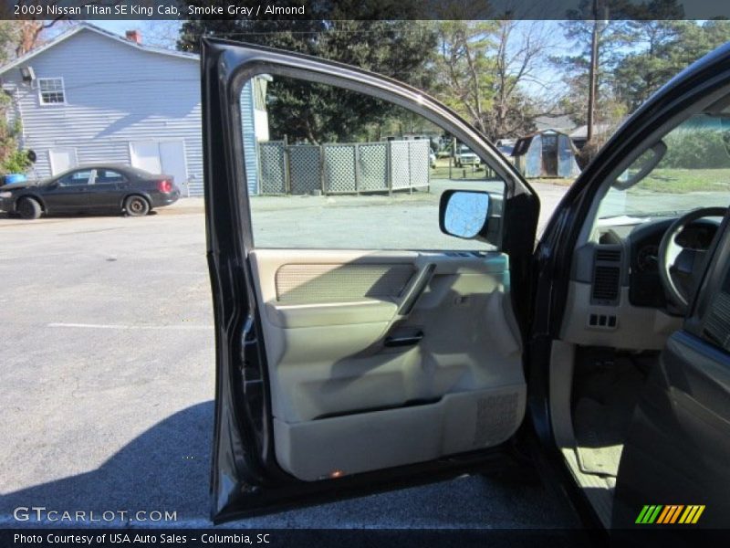 Smoke Gray / Almond 2009 Nissan Titan SE King Cab