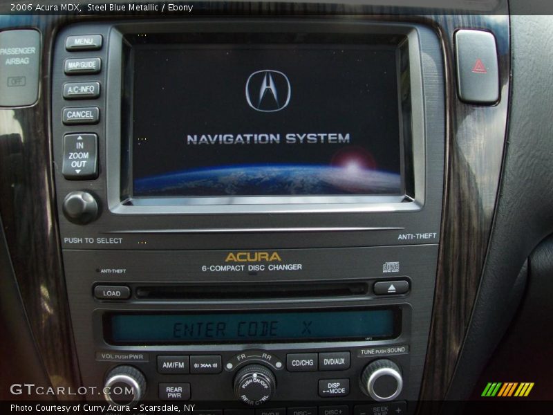 Steel Blue Metallic / Ebony 2006 Acura MDX