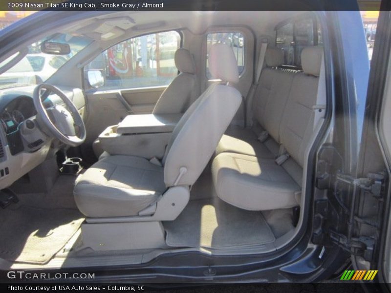 Smoke Gray / Almond 2009 Nissan Titan SE King Cab